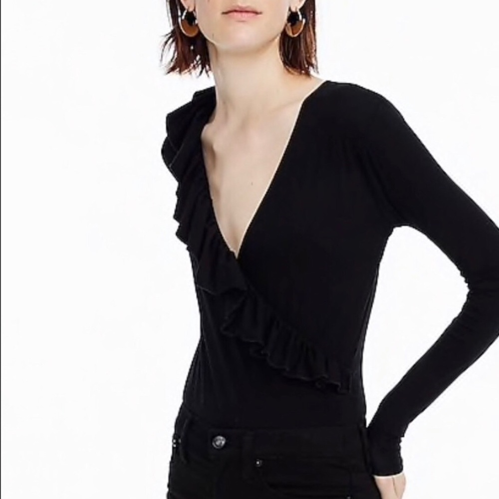 J. Crew Ruffle Bodysuit - Picture 2 of 2